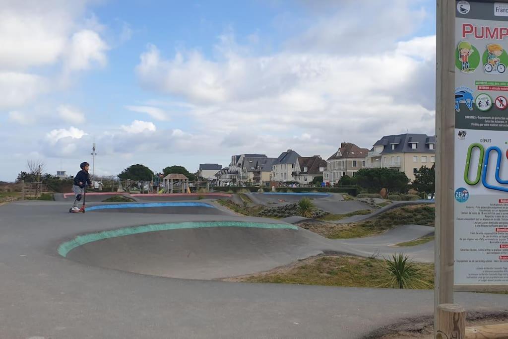 Studio Front De Mer Merville-Franceville-Plage Exteriér fotografie